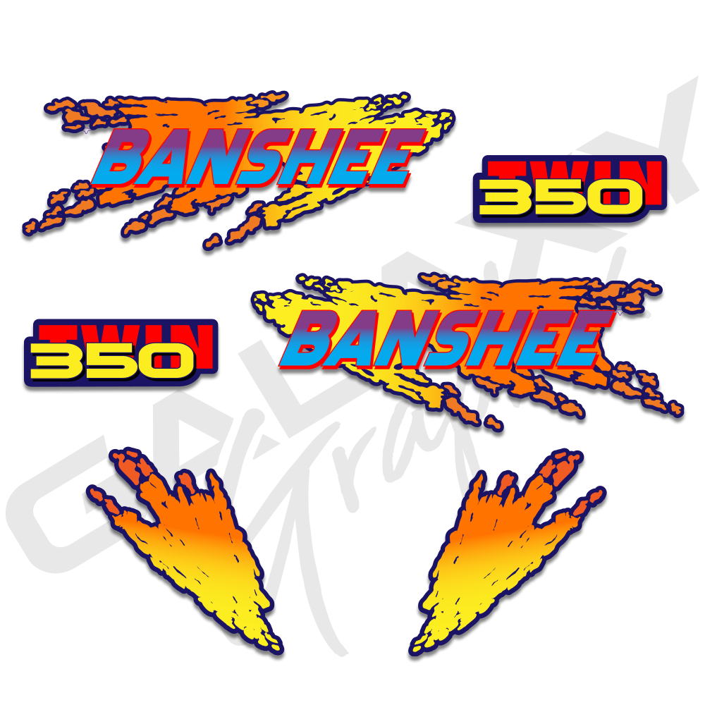 1994 Yamaha Banshee Decal Graphics Kit