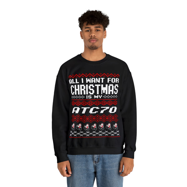 ATC70 Ugly Sweater GalaxyGraphx Black Crewneck Sweatshirt