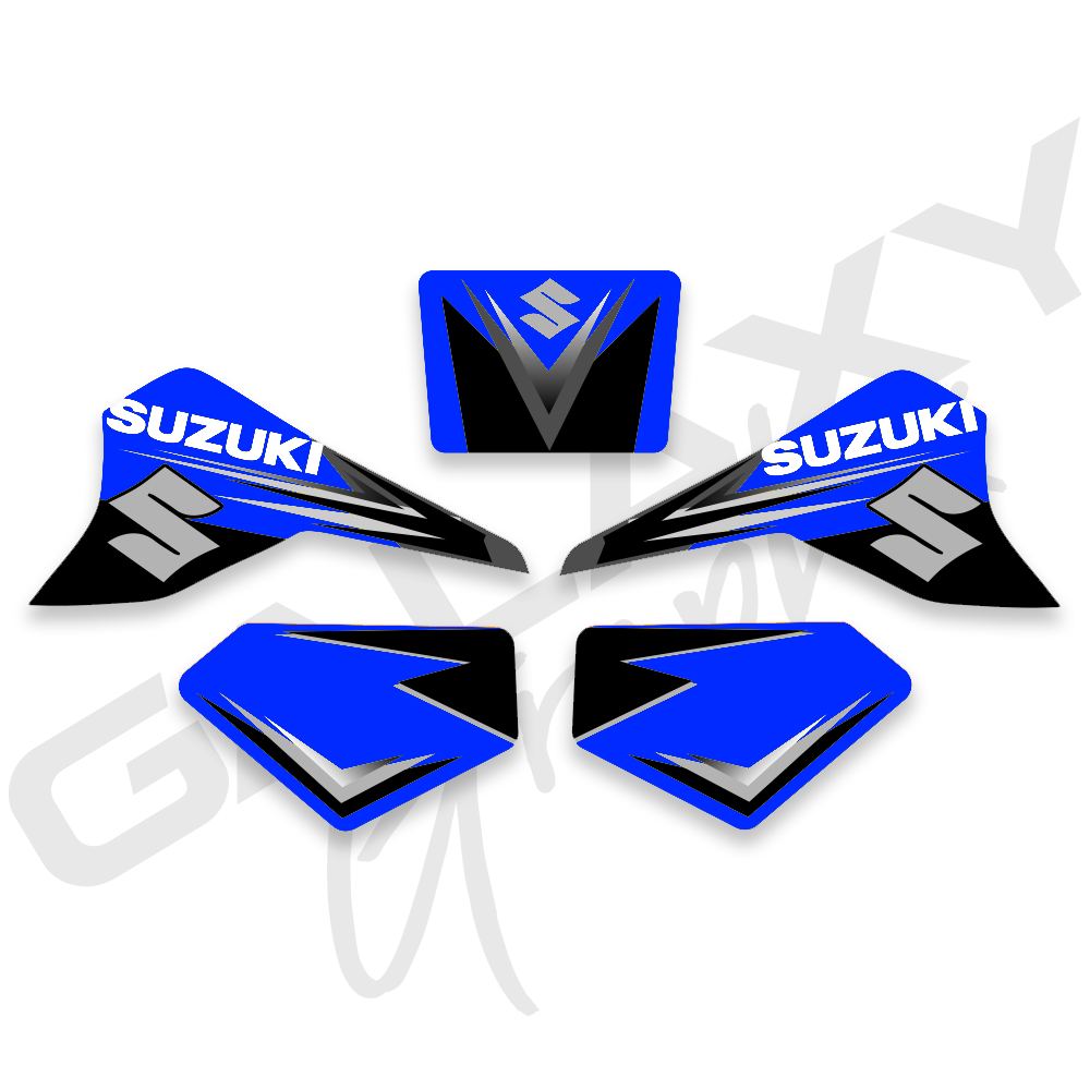 Suzuki LT80 Quadsport Premium Decal Graphics Kit Blue – GalaxyGraphx