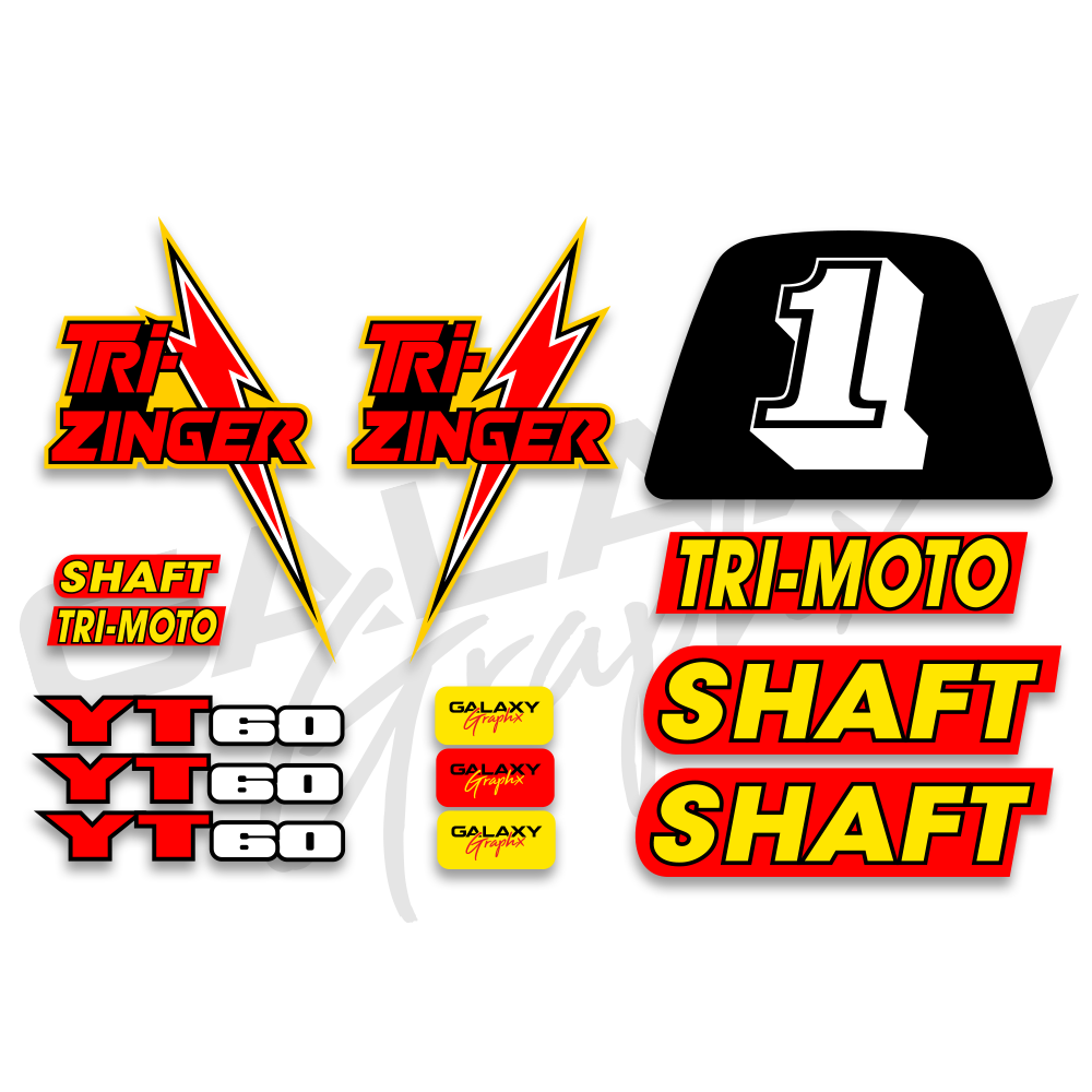 1984-85 Yamaha TRI ZINGER Graphics Kit - Assorted Colors