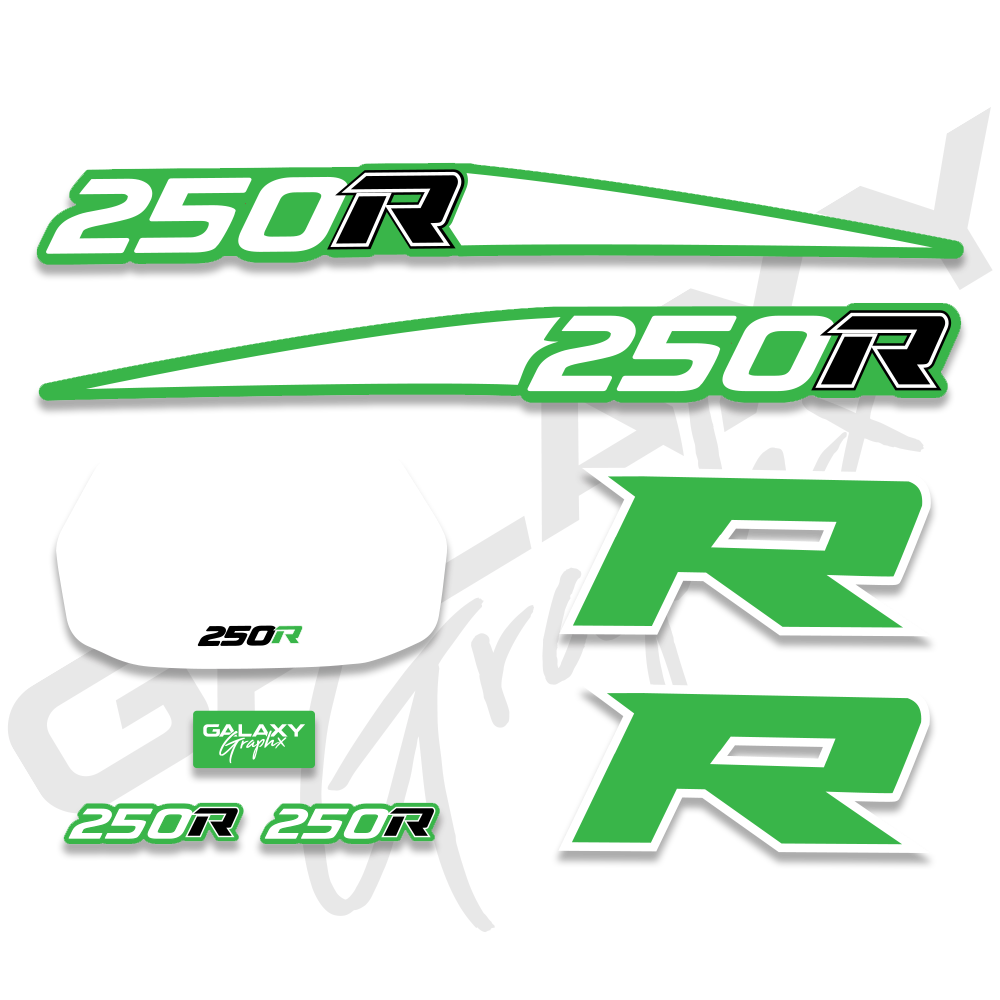 1988 TRX 250R Premium Big R Decal Graphics Kit - Assorted Colors