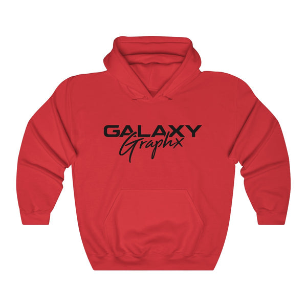 GalaxyGraphx Classic Black Logo Hooded Sweatshirt
