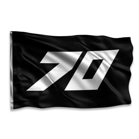 Black 70 Race Flag