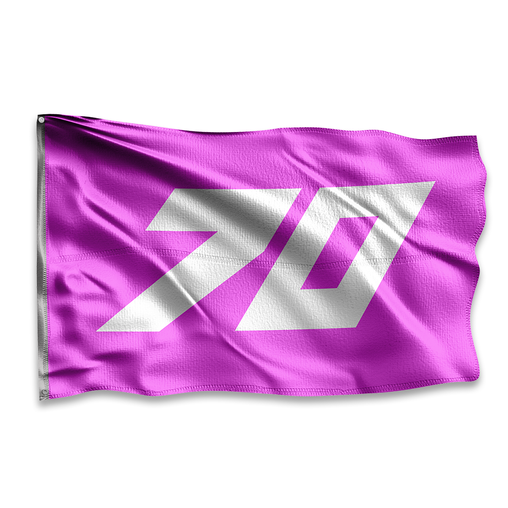 Pink 70 Race Flag