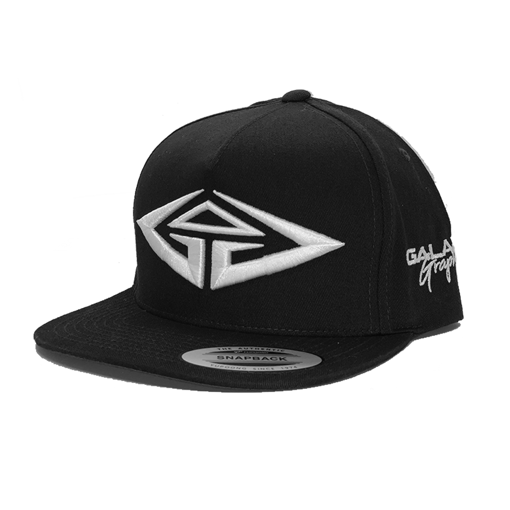 GalaxyGraphx GG Black Snapback Hat
