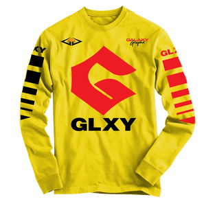 GLXY GZUKI Yellow Red Black Long Sleeve T-Shirt
