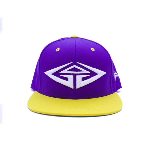 GG Purple Yellow Snapback Hat
