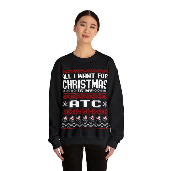 ATC Ugly Sweater GalaxyGraphx Black Crewneck Sweatshirt