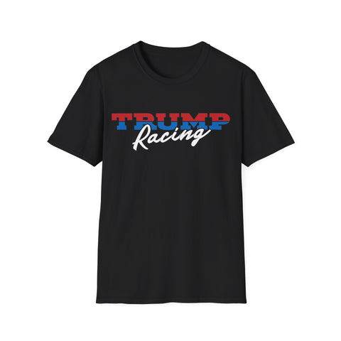 TRUMP Racing Black Tee FRONT Only