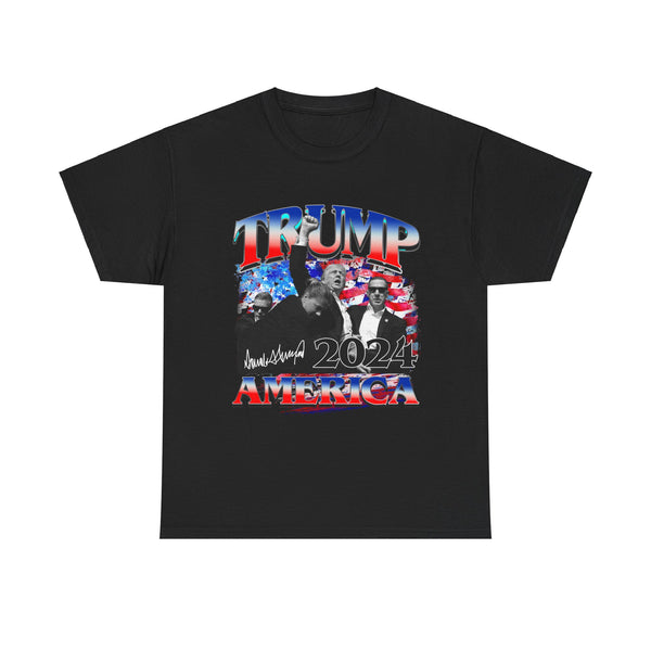 TRUMP America Vintage Style Black Tee