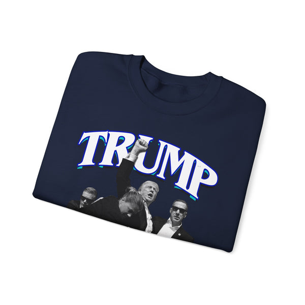 TRUMP WINS Vintage Style Black Crewneck Sweatshirt