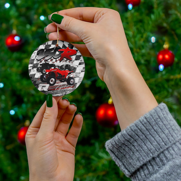 GalaxyGraphx 250R Ceramic Black Holiday Tree Ornament