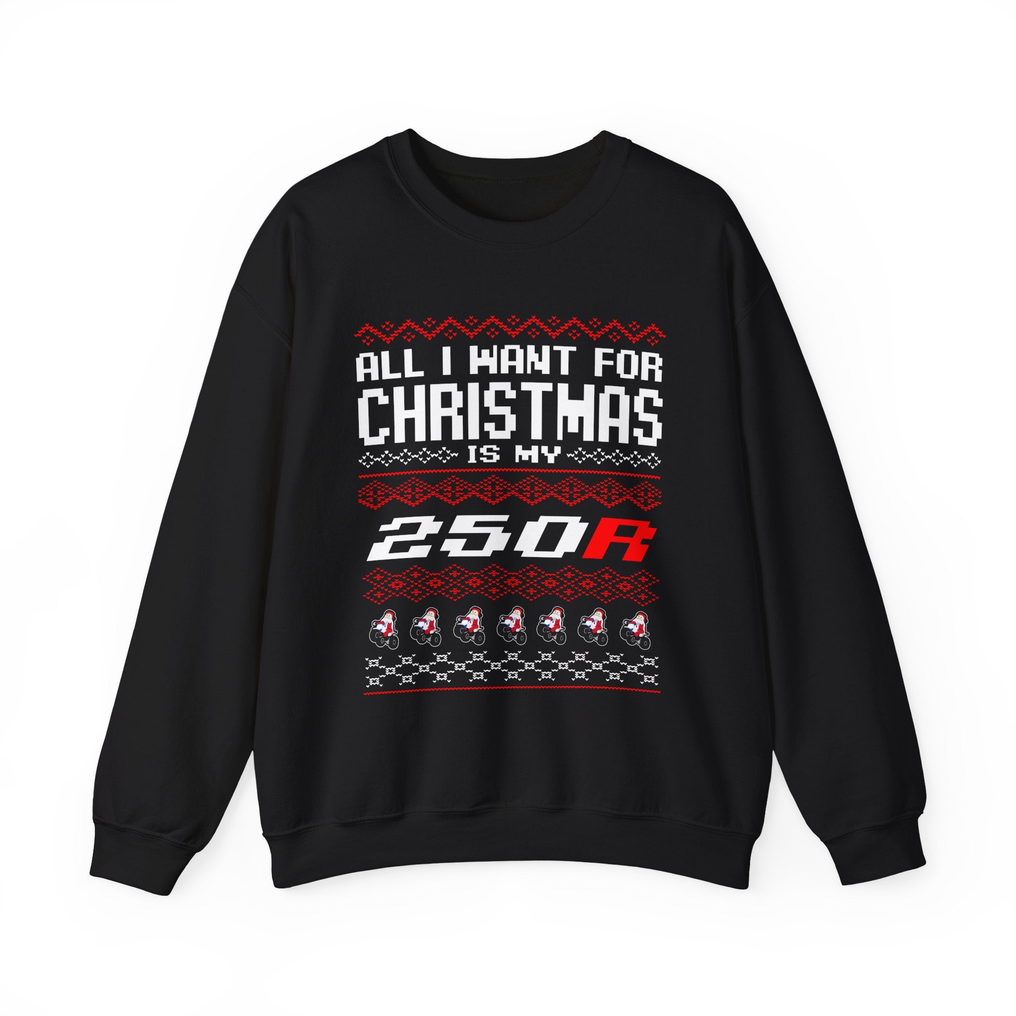 ATC250R Ugly Sweater GalaxyGraphx Black Crewneck Sweatshirt