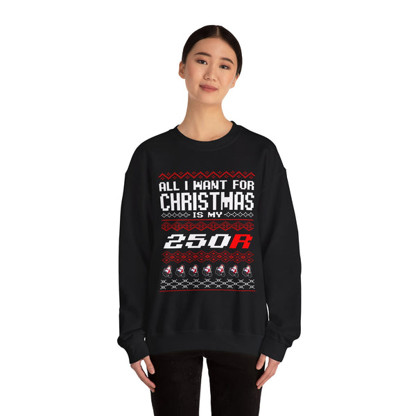 ATC250R Ugly Sweater GalaxyGraphx Black Crewneck Sweatshirt