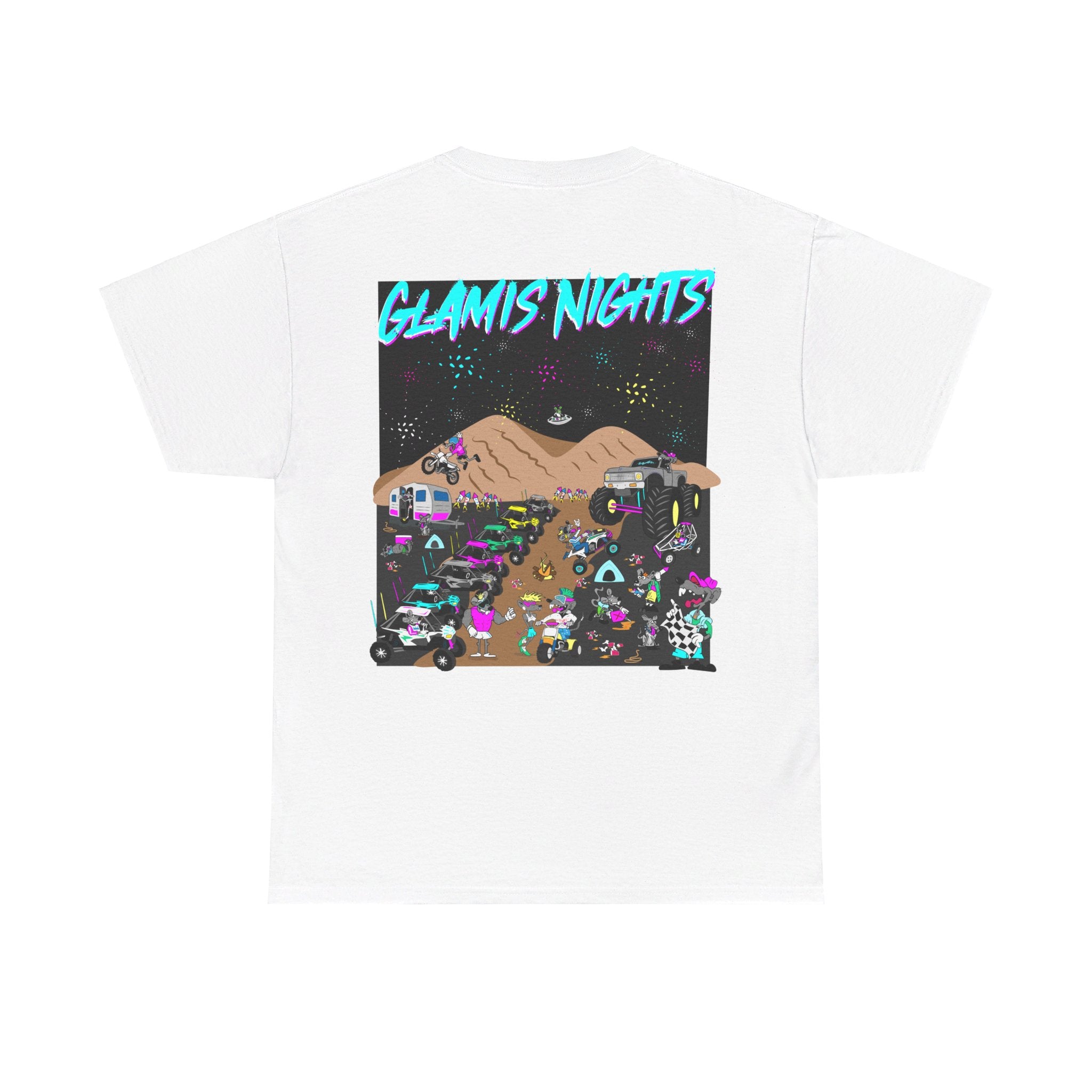 GLAMIS NIGHTS GalaxyGraphx DIRTY RATZ White T-Shirt