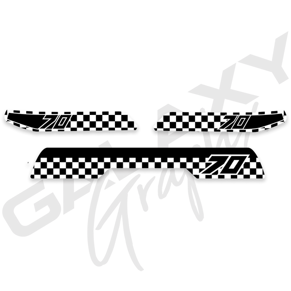 1982 ATC70 CHECKER Premium Decal Graphics Kit