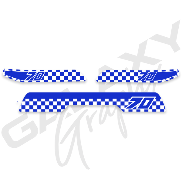 1982 ATC70 CHECKER Premium Decal Graphics Kit