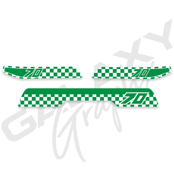 1982 ATC70 CHECKER Premium Decal Graphics Kit