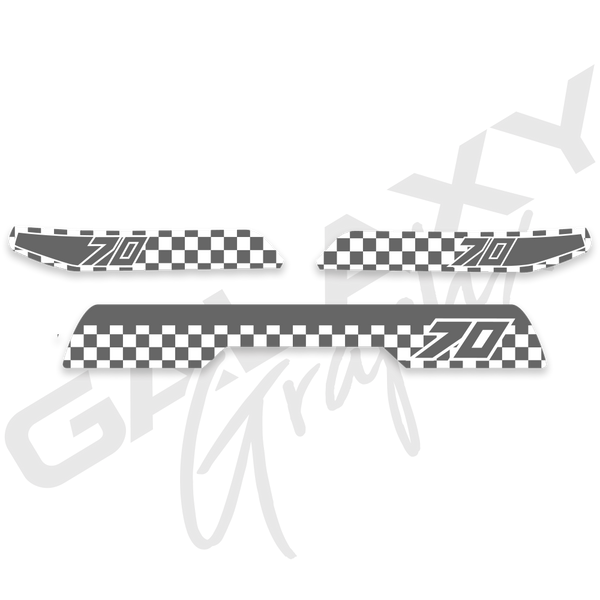 1982 ATC70 CHECKER Premium Decal Graphics Kit