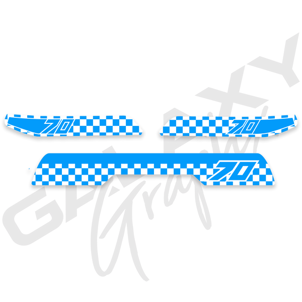 1982 ATC70 CHECKER Premium Decal Graphics Kit