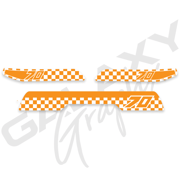 1982 ATC70 CHECKER Premium Decal Graphics Kit