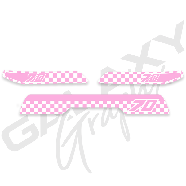 1982 ATC70 CHECKER Premium Decal Graphics Kit