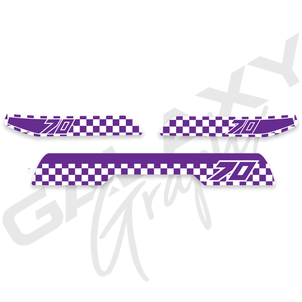 1982 ATC70 CHECKER Premium Decal Graphics Kit
