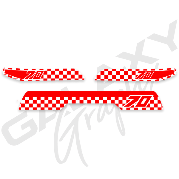 1982 ATC70 CHECKER Premium Decal Graphics Kit