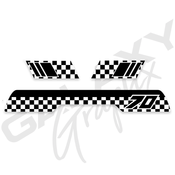 1985 ATC70 CHECKER Premium Decal Graphics Kit