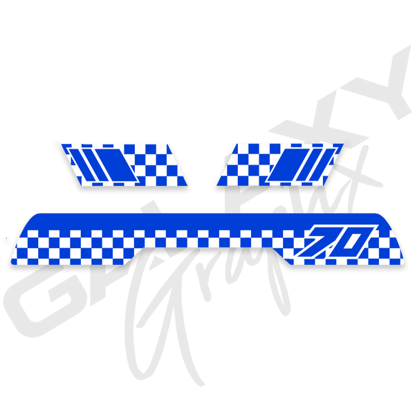 1985 ATC70 CHECKER Premium Decal Graphics Kit