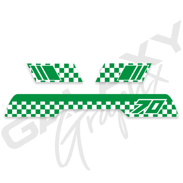 1985 ATC70 CHECKER Premium Decal Graphics Kit