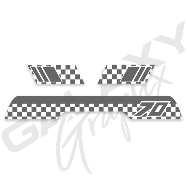 1985 ATC70 CHECKER Premium Decal Graphics Kit