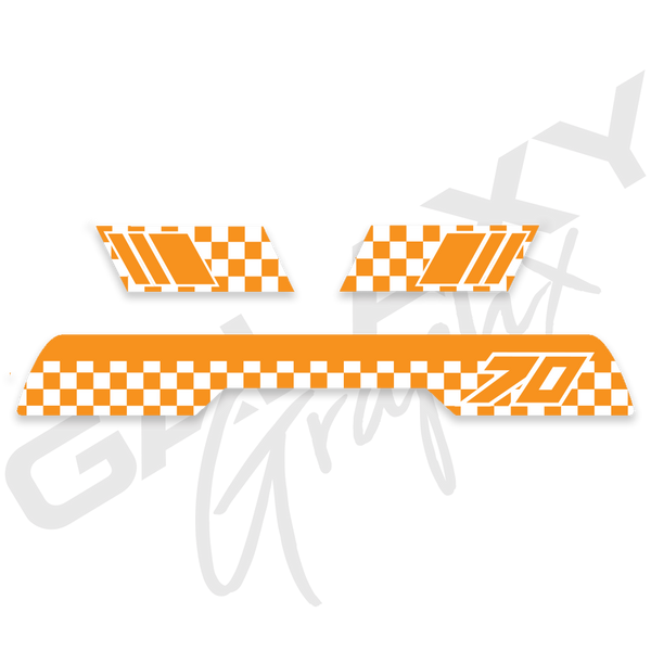 1985 ATC70 CHECKER Premium Decal Graphics Kit