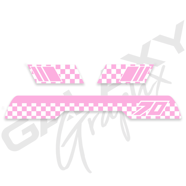 1985 ATC70 CHECKER Premium Decal Graphics Kit