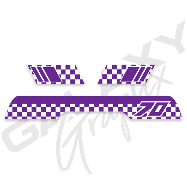 1985 ATC70 CHECKER Premium Decal Graphics Kit