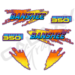 1995 Yamaha Banshee Decal Graphics Kit