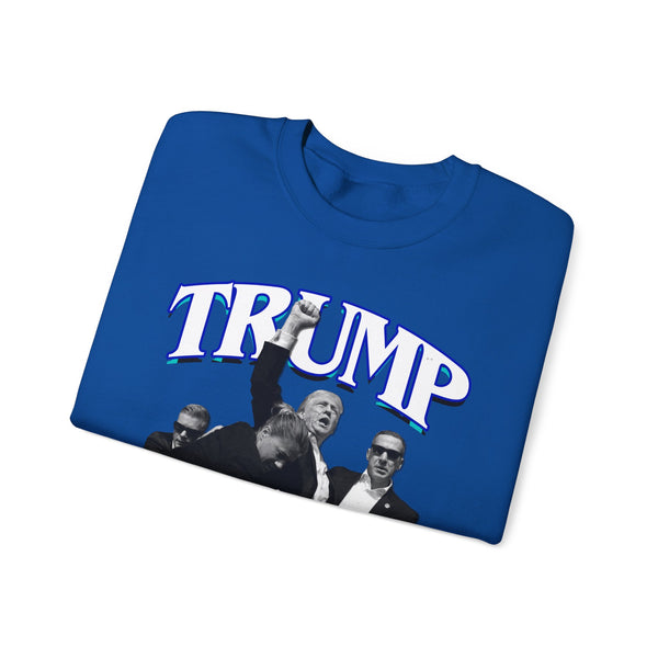 TRUMP WINS Vintage Style Black Crewneck Sweatshirt