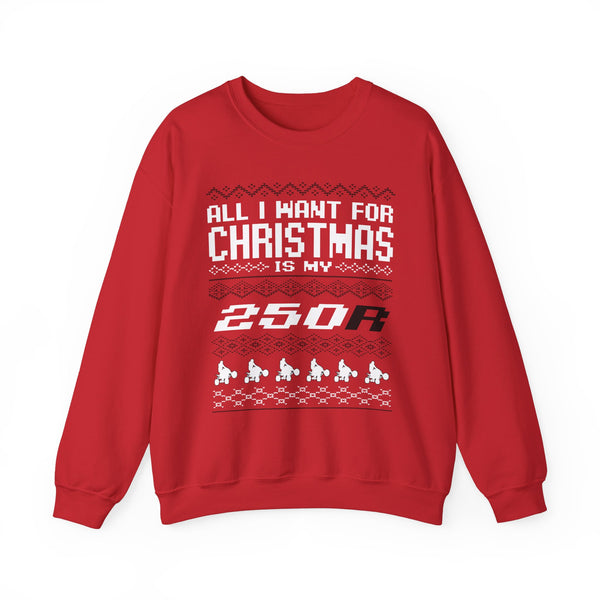 TRX 250R Ugly Sweater GalaxyGraphx Red Crewneck Sweatshirt