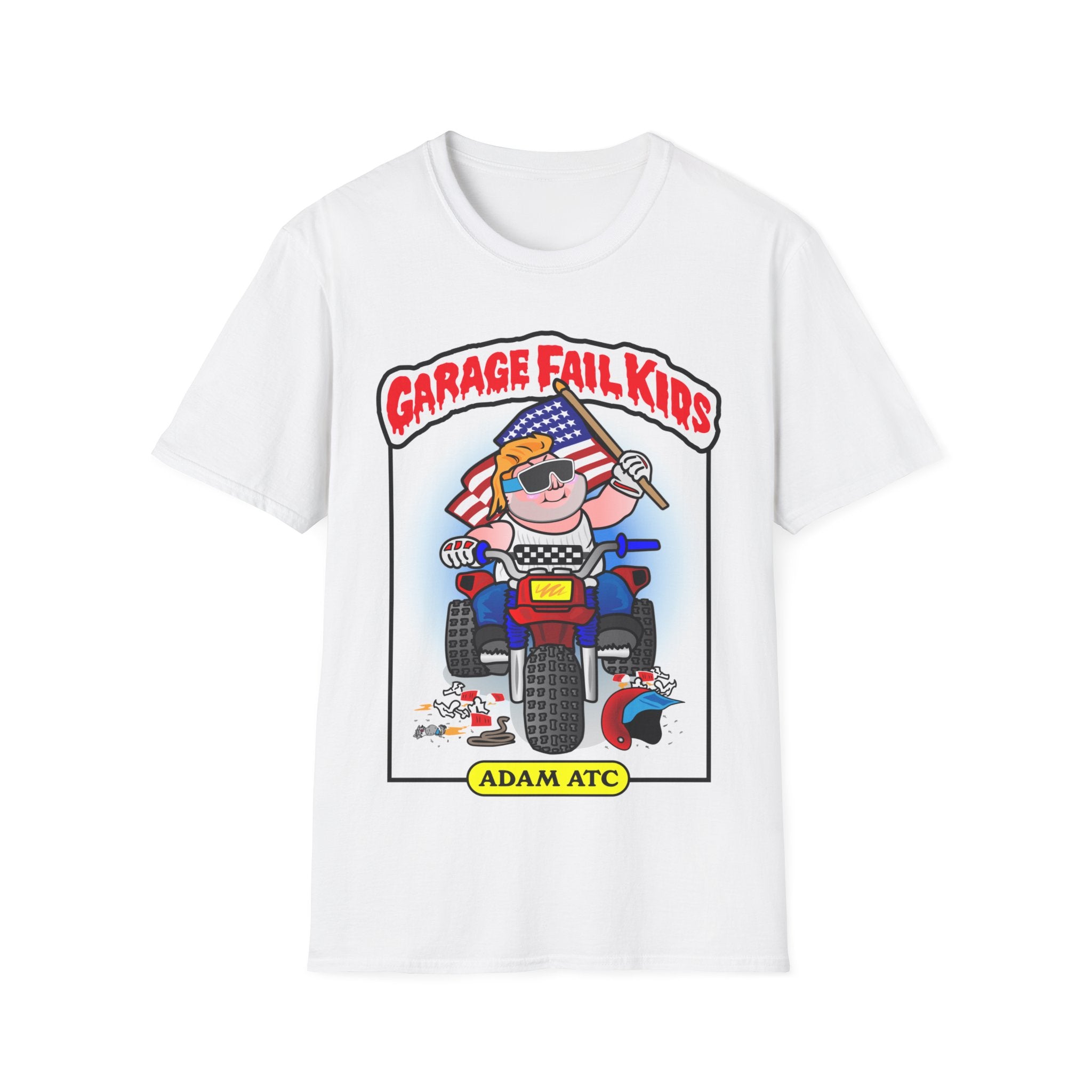 Garage Fail Kids "ADAM ATC" GalaxyGraphx White T-Shirt