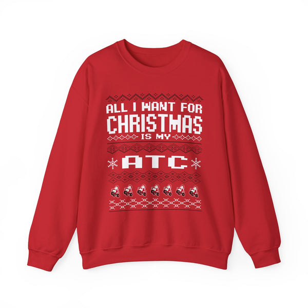 ATC Ugly Sweater GalaxyGraphx Red Crewneck Sweatshirt