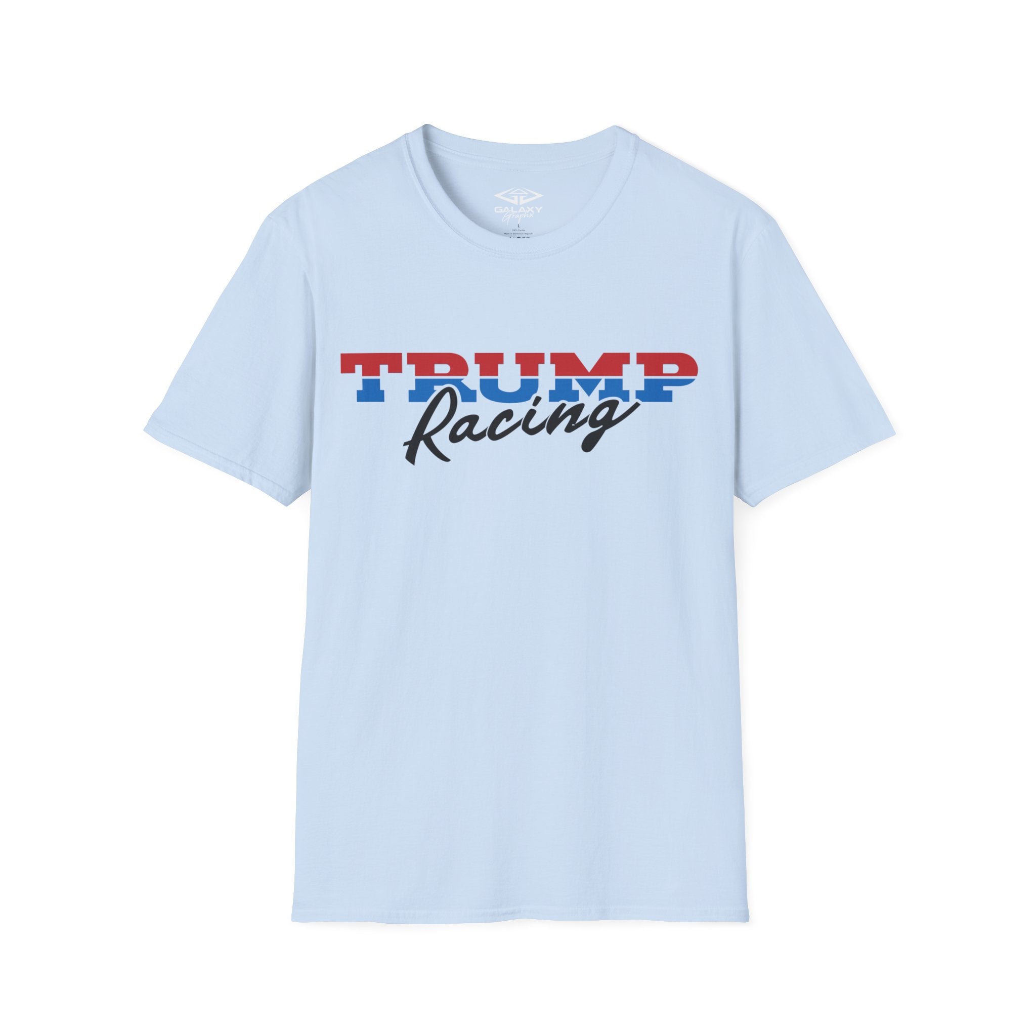 TRUMP Racing White Tee FRONT & BACK