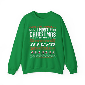 ATC70 Ugly Sweater GalaxyGraphx Green Crewneck Sweatshirt