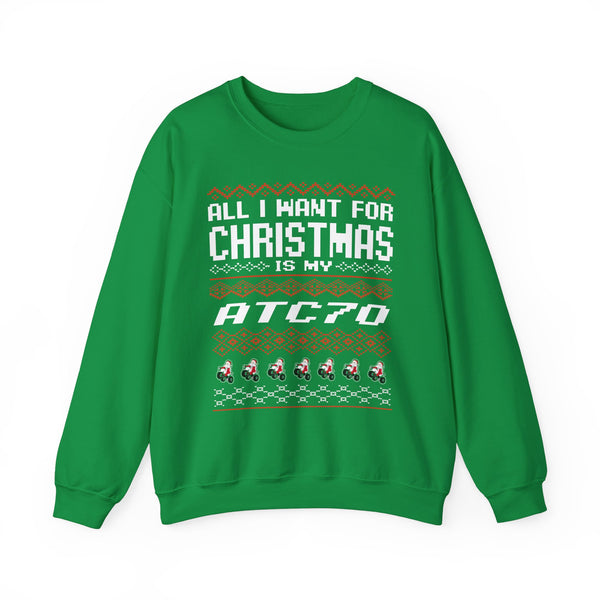 ATC70 Ugly Sweater GalaxyGraphx Green Crewneck Sweatshirt