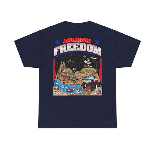 American Freedom GalaxyGraphx  DIRTY RATZ Black T-Shirt