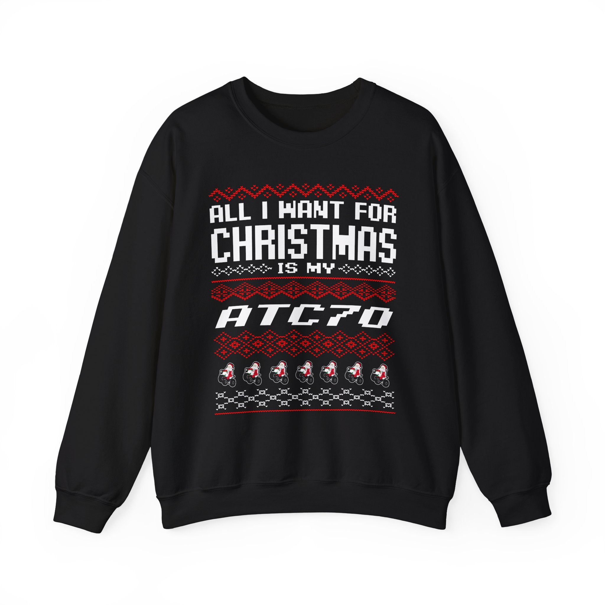 ATC70 Ugly Sweater GalaxyGraphx Black Crewneck Sweatshirt