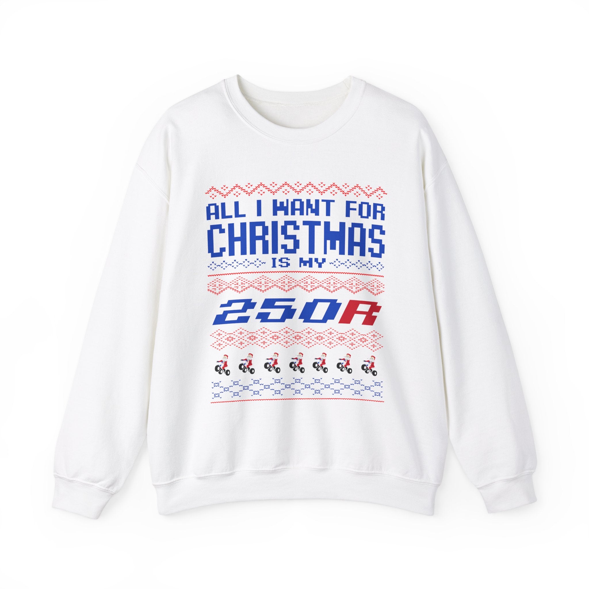 ATC250R Ugly Sweater GalaxyGraphx White Crewneck Sweatshirt