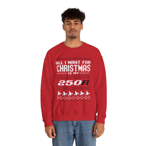 TRX 250R Ugly Sweater GalaxyGraphx Red Crewneck Sweatshirt