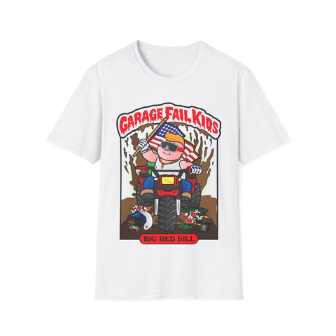 Garage Fail Kids " BIG RED BILL" GalaxyGraphx White T-Shirt