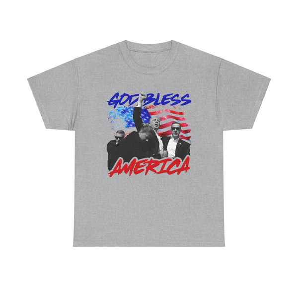 God Bless America Black Tee