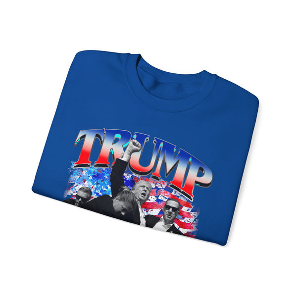 TRUMP AMERICA Vintage Style Black Crewneck Sweatshirt